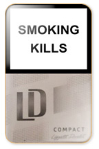 LD Compact Silver Cigarette Pack