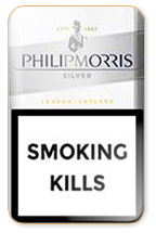 Philip Morris Silver Cigarette Pack