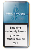 Philip Morris Novel Silver Cigarette Pack