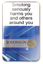 Sovereign Compact Silver Cigarette Pack