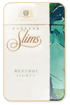 Karelia Slims Cream cigarettes are manufactured by Karelia Tobacco Factory of Premium High quality European tobacco. The cigarettes come in a Slim and