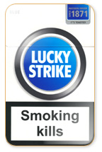 Lucky Strike Lights (Blue) Cigarette Pack