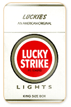 Lucky Strike Lights (Silver) Cigarette Pack