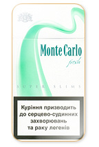 Monte Carlo Super Slims Fresh 100`s Cigarette Pack