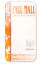 Pall Mall SS Ultra Lights Cigarette Pack