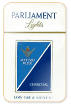 Parliament Lights (Aqua Blue) Cigarette Pack