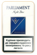 Parliament Night Blue Cigarette Pack