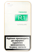 R1 Super Slims Fresh 100`s Cigarette Pack