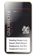 Richmond Masculine Super Slims 100s Cigarette Pack