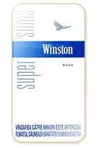 Winston Super Slims Blue 100's Cigarette Pack