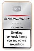 Benson & Hedges Silver Cigarettes pack