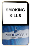 Philip Morris Compact Blue Cigarettes pack