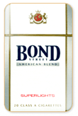 Bond Street Silver (Super Lights) Cigarettes pack