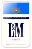 L&M Lights (Blue) Cigarettes pack