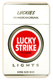 Lucky Strike Lights (Silver) Cigarettes pack