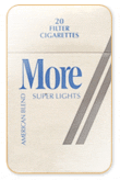 More Super Lights (Subtle Silver) Cigarettes pack