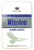 Winston Super Lights (Subtle Silver) Cigarettes pack