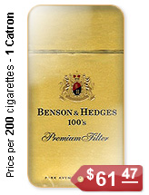 Benson and Hedges Cigarettes