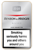Benson & Hedges Silver Cigarette Pack