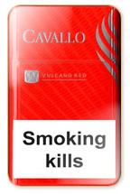Cavallo Vulcano Red Cigarette Pack