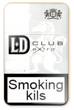 LD Extra Club Silver Cigarette Pack