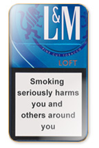L&M Loft Blue Cigarette Pack