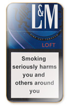 L&M Loft Night Blue Cigarette Pack