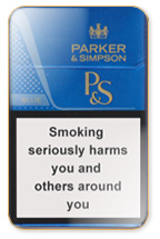 Parker & Simpson Blue Cigarette Pack
