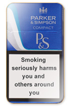 Parker & Simpson Compact Blue Cigarette Pack