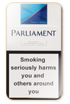 Parliament Super Slims Aqua Cigarette Pack