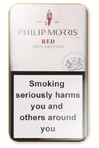 Philip Morris Red 100S Cigarette Pack