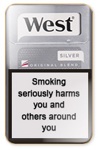 West Silver Cigarette Pack