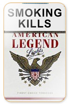 American Legend White Cigarette Pack