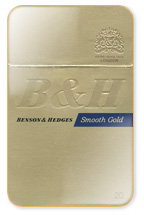Benson & Hedges Smooth Gold Cigarette Pack