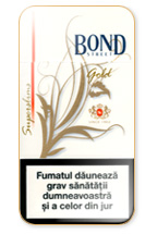 Bond Super Slims Gold 100's Cigarette Pack