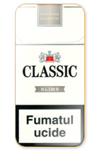 Classic Slims Silver Cigarette Pack