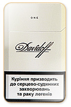 Davidoff One (White) Cigarette Pack