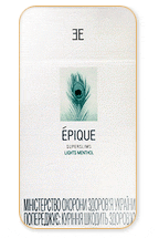 Epique Super Slims Lights Menthol 100's Cigarette Pack