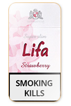 Lifa Super Slims Strawberry Cigarette Pack