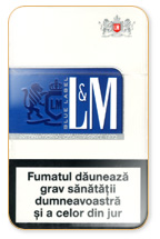 L&M Lights (Blue) Cigarette Pack