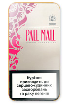 Pall Mall Super Slims Silver 100`s Cigarette Pack