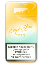 R1 Super Slims Summer Tropic 100's Cigarette Pack