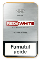 Red&White Super Slims Shine Cigarette Pack