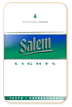 Salem Green (Lights) Menthol Cigarette Pack