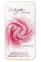 Vogue Super Slims Arome l`adoration 100`s Cigarette Pack