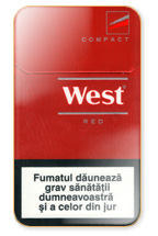 West Red Compact Cigarette Pack