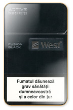 West Black Fusion Cigarette Pack