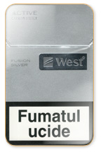 West Fusion Silver Cigarette Pack