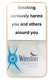 Winston Xsuperslim Impulse Blue Cigarettes pack