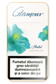 Glamour Super Slims Menthol Cigarettes pack